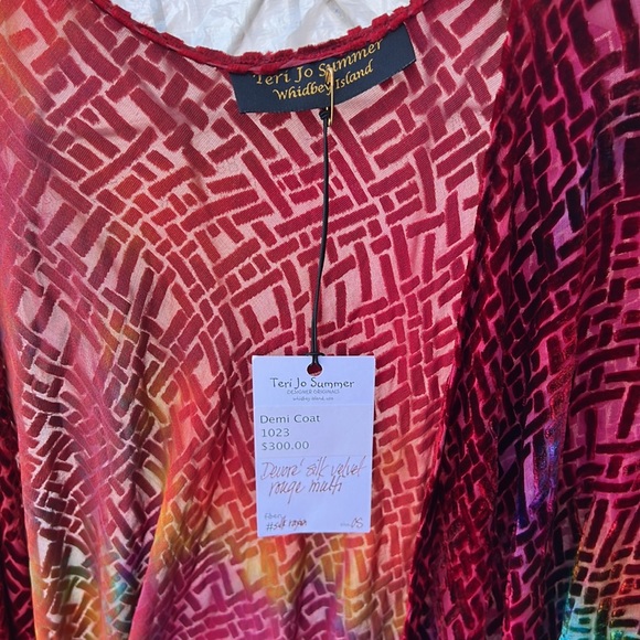 Teri Jo Summer Whitney Island Demi coat.. handmade one of a kind. - Picture 3 of 12